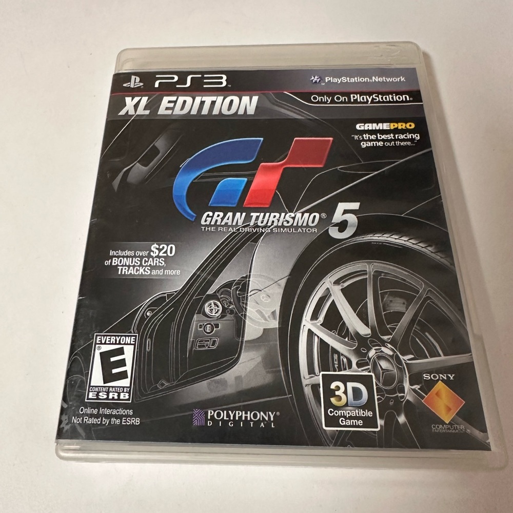 Gran Turismo 5 XL‎ Edition Sony PlayStation 3 Game With Case PS3